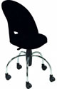 Cadeira Gogo giratria Spyder preta cromada